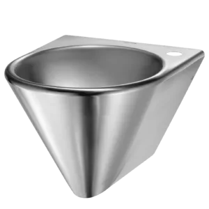 Vegghengt rustfri servant – Bob – med armaturhull