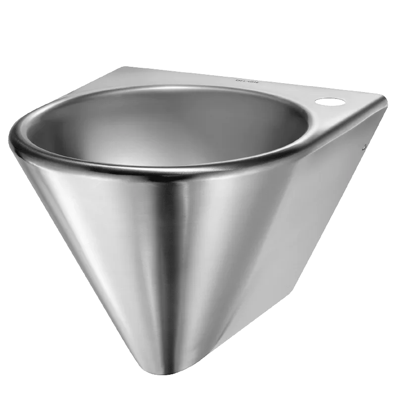 Vegghengt rustfri servant – Bob – med armaturhull